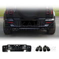 Load image into Gallery viewer, LM STYLE GLOSS BLACK REAR BUMPER WITH EXHAUST TIPSFITS DEFENDER 90/110 L663 2020+
