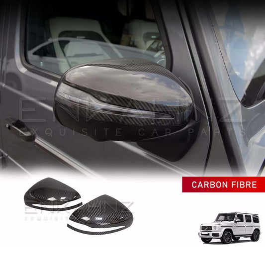 Carbon Fibre Mirror Covers for G Wagon W464 (2018+) Left View