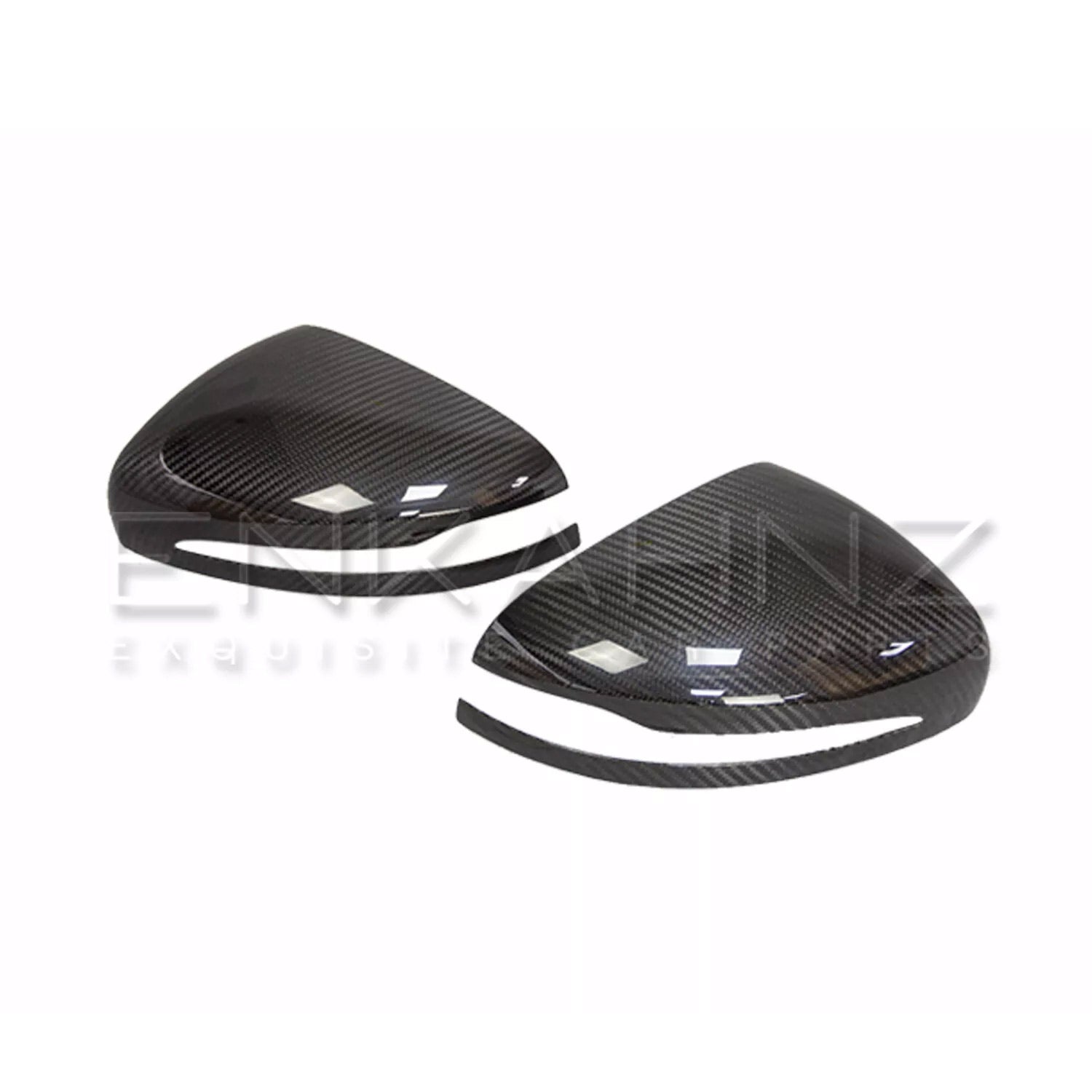 Carbon Fibre Mirror Covers for G Wagon W464 (2018+) Product Shot Front Iso View