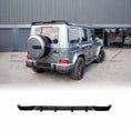 Load image into Gallery viewer, Rear view of a Gray Mercedes-Benz G-Class SUV W463A with rear lip add on  component displayed on a white background
