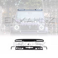 Load image into Gallery viewer, Front view close up of a Purple Mercedes-Benz G-Class fitted with a Roof LED Light Bar in Gloss Black on a white background, kit reveal
