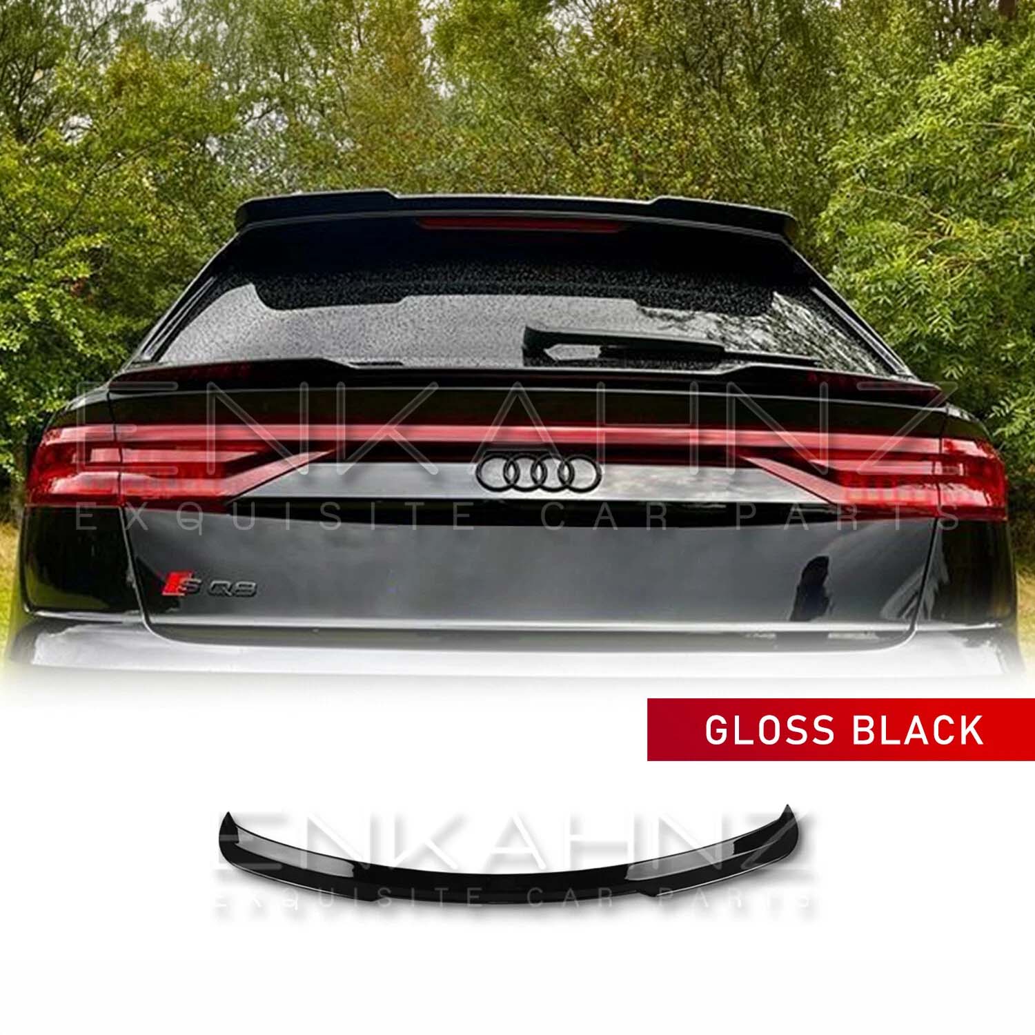 GLOSS BLACK MID-LEVEL BOOT SPOILER FOR AUDI Q8 4M8 2018-2023