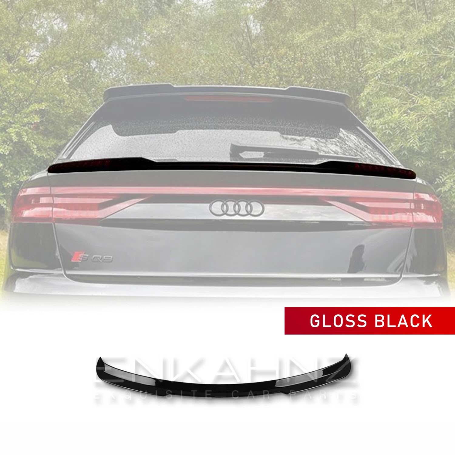 GLOSS BLACK MID-LEVEL BOOT SPOILER FOR AUDI Q8 4M8 2018-2023