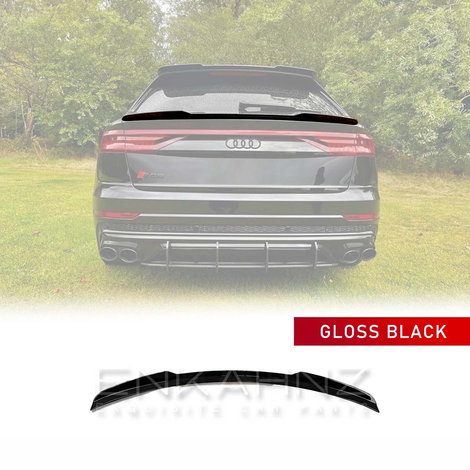 GLOSS BLACK MID-LEVEL BOOT SPOILER FOR AUDI Q8 4M8 2018-2023