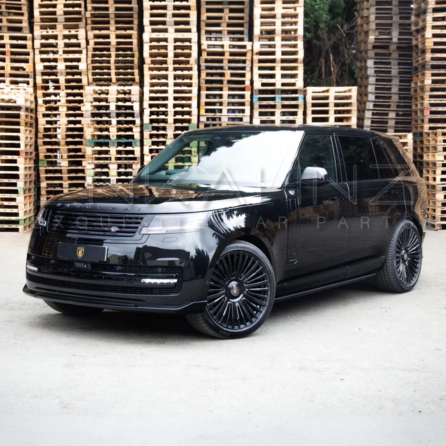 MSY GLOSS BLACK FRONT SPLITTER FOR RANGE ROVER L460 2022+
