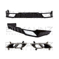 Load image into Gallery viewer, MSY STYLE GLOSS BLACK REAR DIFFUSER WITH CHROME TIPS FOR RANGE ROVER L460 2022+
