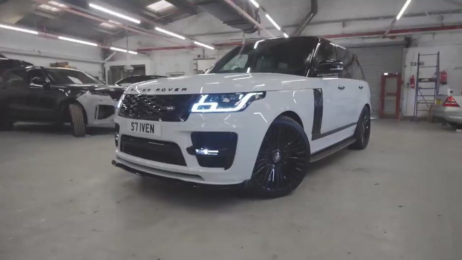 Enkahnz gallery range rover L405 SVO 2018-2021 bodykit conversion white b roll