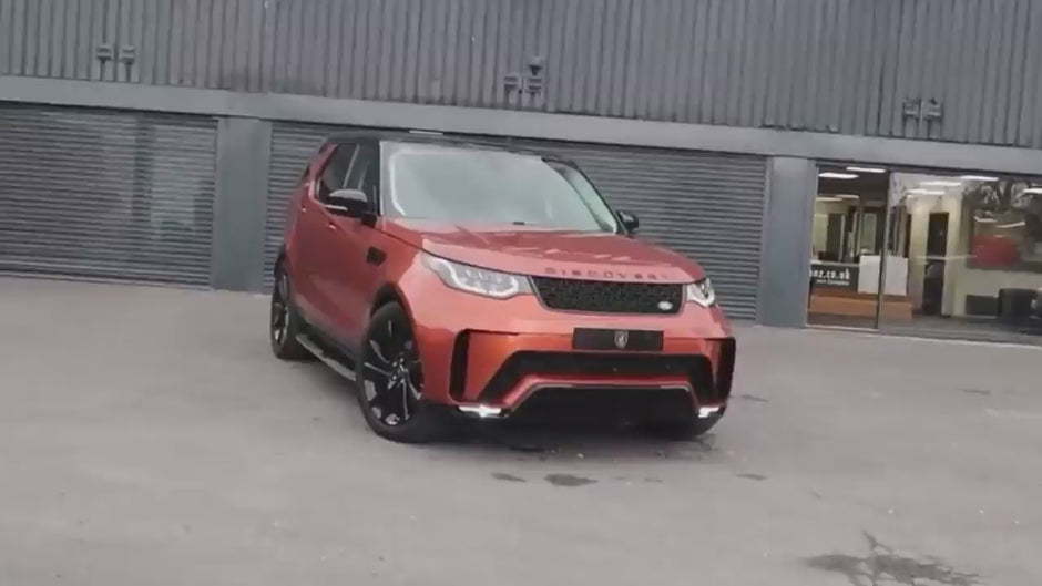 Enkahnz gallery land rover discovery 5 orange bodykit conversion b roll