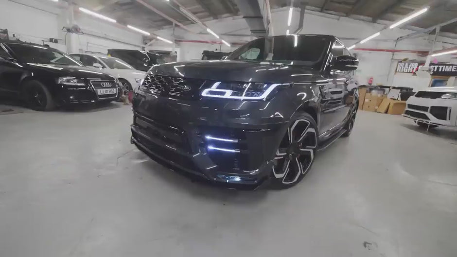 Enkahnz gallery range rover sport L494 Barugzai Sport Aero II grey bodykit b roll