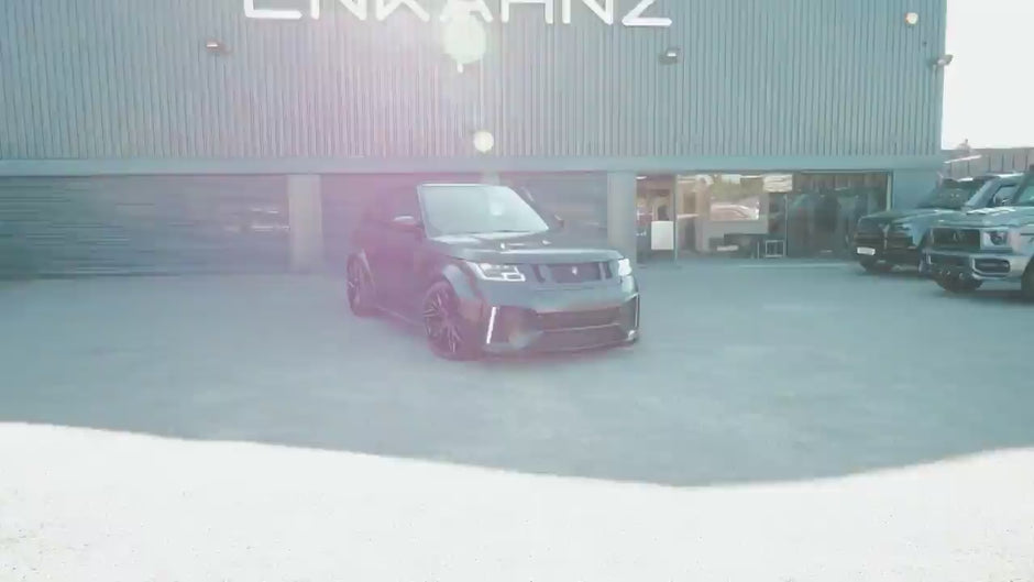 Enkahnz gallery range rover L405 Barugzai Bison matt black bodykit conversion b roll