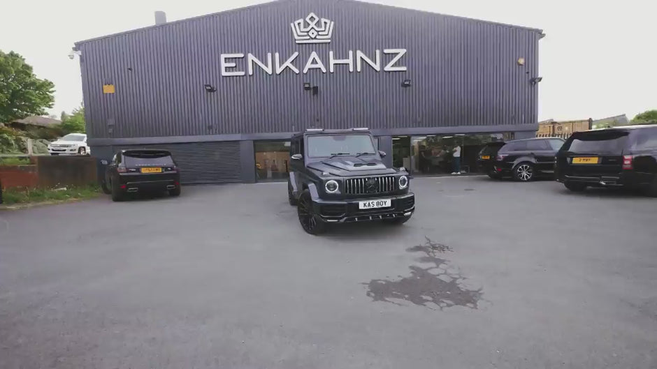 Enkahnz gallery mercedes g wagon w463a matt black bodykit conversion b roll
