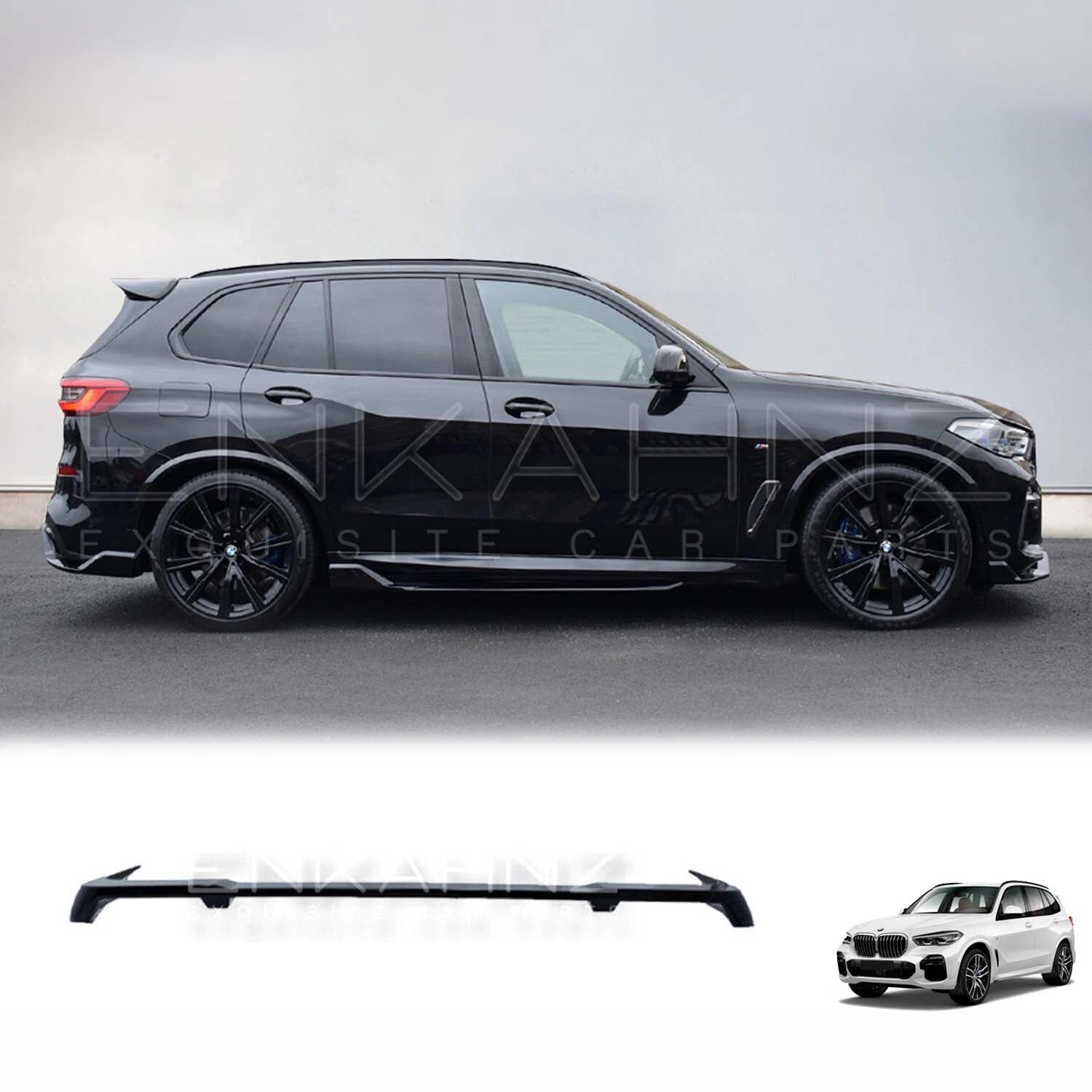 AERO M PERFORMANCE-STYLE GLOSS BLACK REAR ROOF SPOILER FOR BMW X5 G05 M SPORT 2019-2022