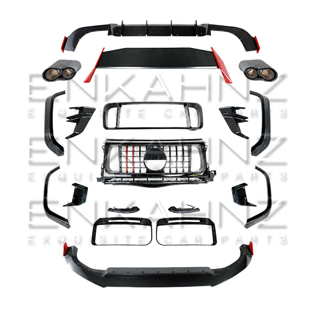 ROCKET STYLE DRY CARBON AERO ADD ON KIT FITS MERCEDES G-WAGON W464 2018-2024