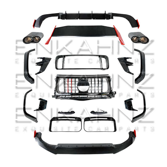 ROCKET STYLE DRY CARBON AERO ADD ON KIT FITS MERCEDES G-WAGON W464 2018-2024
