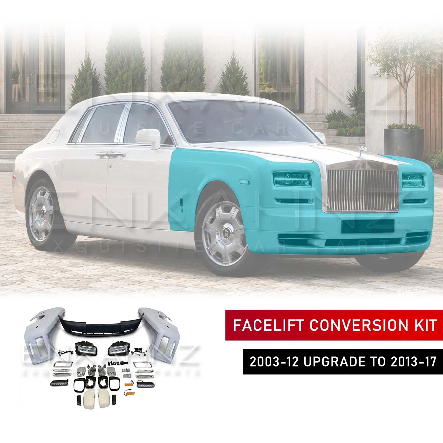 ROLLS ROYCE PHANTOM VII SERIES I TO SERIES II FRONT FACELIFT CONVERSION 2003-2012