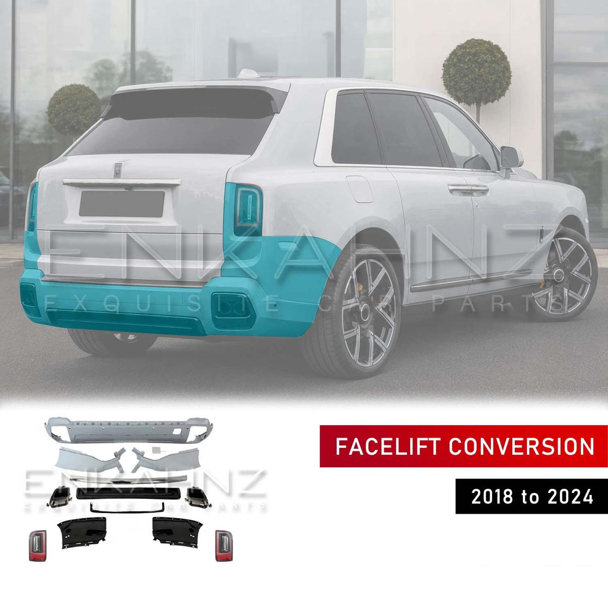 FACELIFT CONVERSION BODYKIT FITS ROLLS ROYCE CULLINAN SERIES 1 TO SERIES 2 2018-2024