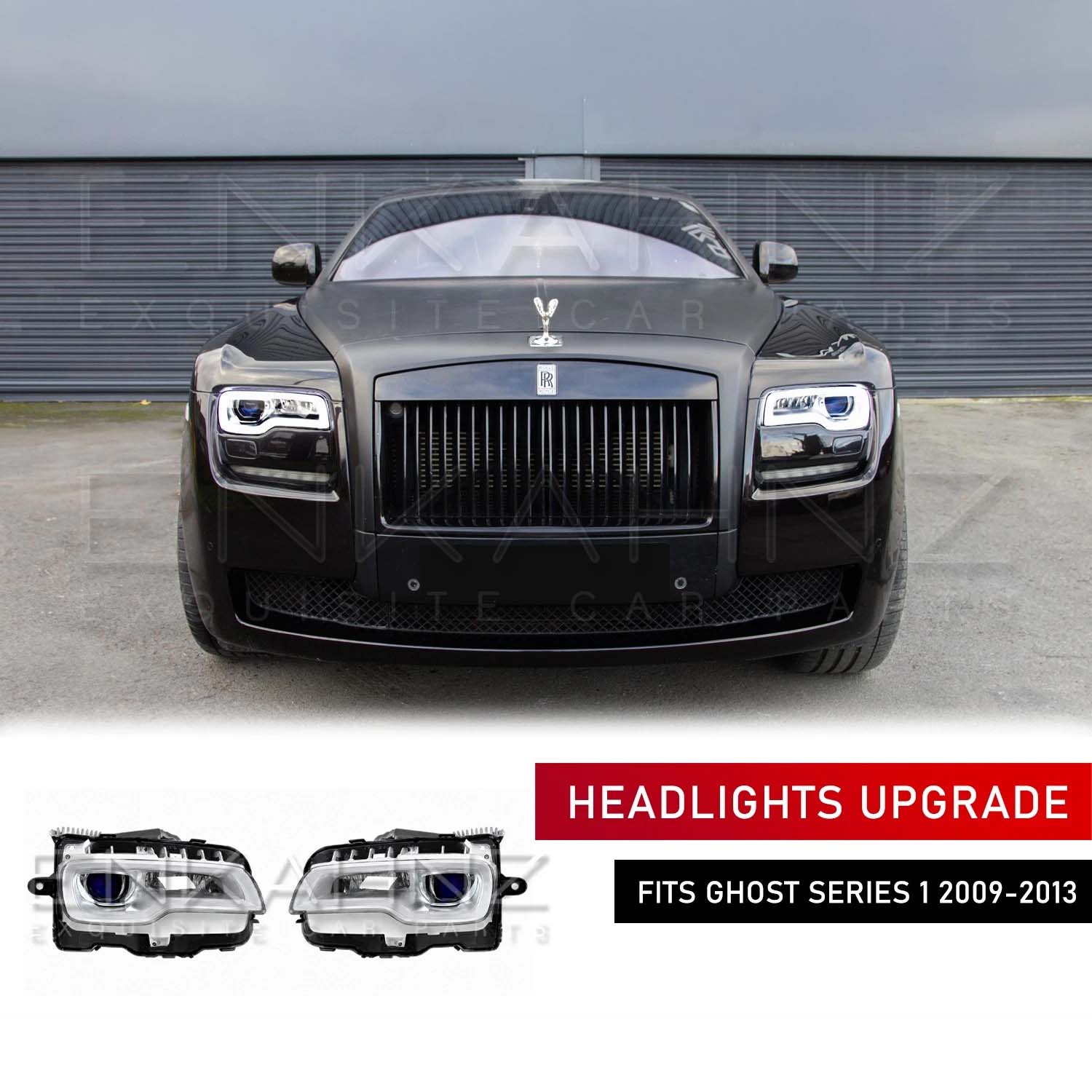 SERIES 1 TO SERIES 2 LED HEADLIGHT FACELIFT CONVERSION FOR ROLLS ROYCE GHOST 2010-2013