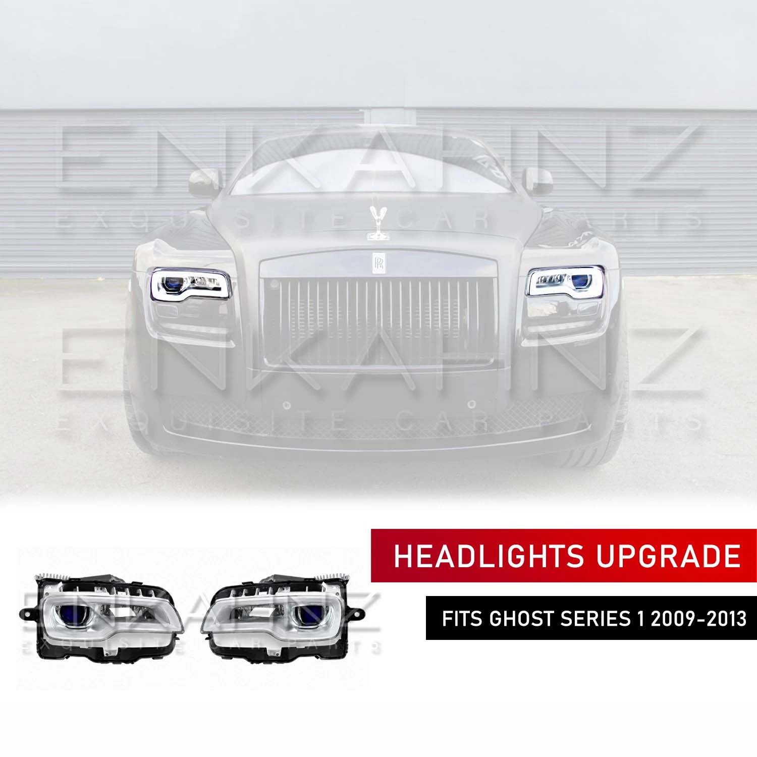SERIES 1 TO SERIES 2 LED HEADLIGHT FACELIFT CONVERSION FOR ROLLS ROYCE GHOST 2010-2013