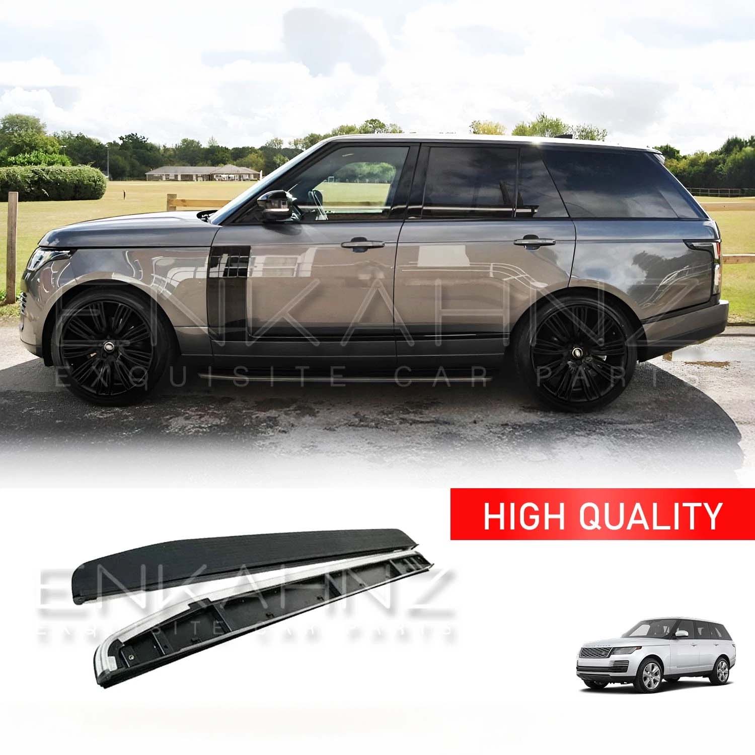 SIDE STEPS SILVER EDITION FOR RANGE ROVER VOGUE SVO STYLE L405 | 2018-21