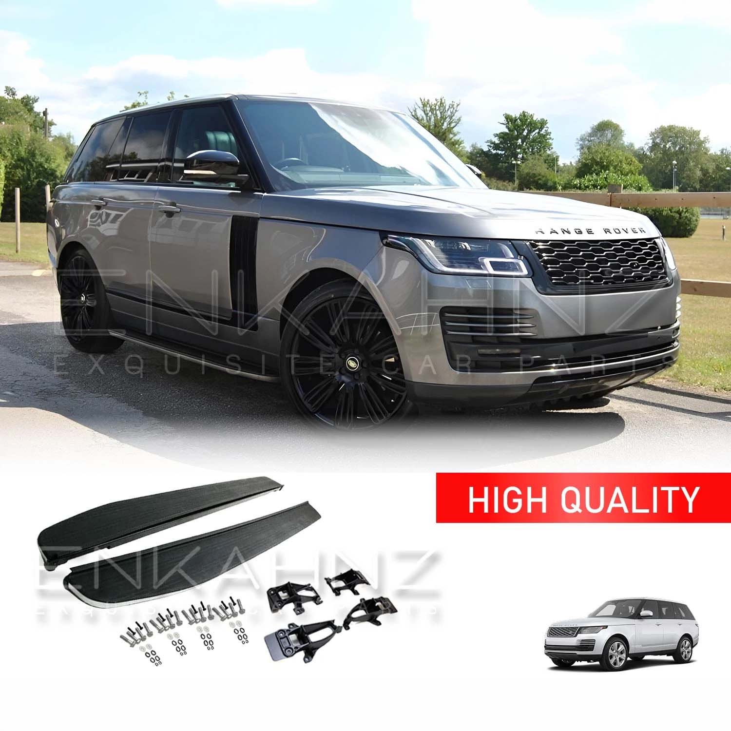 SIDE STEPS SILVER EDITION FOR RANGE ROVER VOGUE SVO STYLE L405 | 2018-21