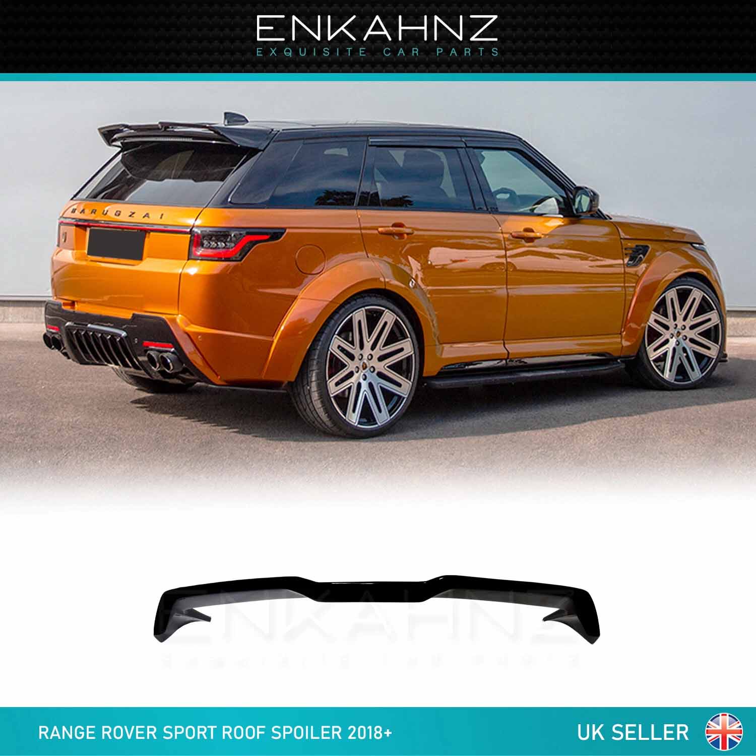 BARUGZAI REAR ROOF SPOILER FOR RANGE ROVER SPORT L494 2018-2022 FACELIFT