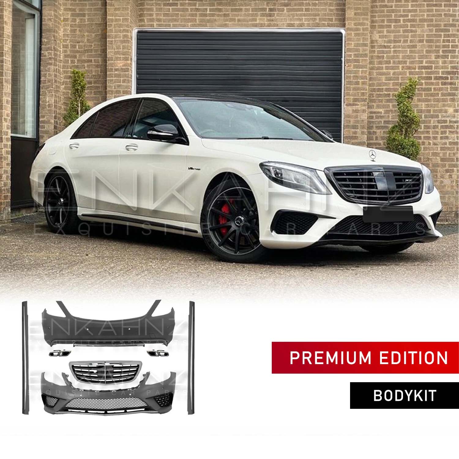 MERCEDES S-CLASS W222 LWB 2013–2017 S63-STYLE COMPLETE BODY KIT