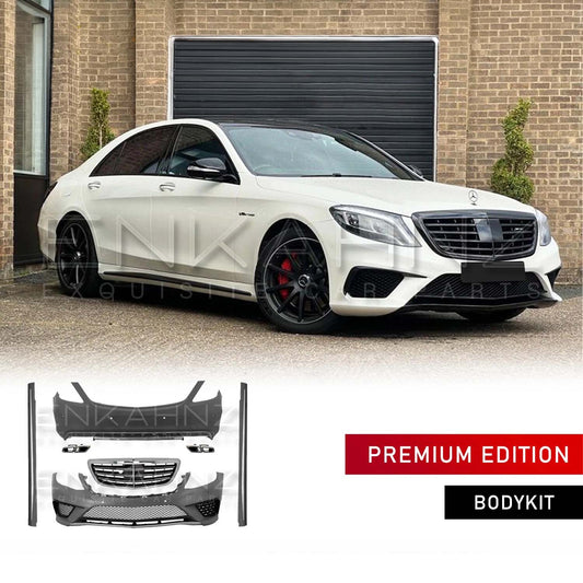 MERCEDES S-CLASS W222 LWB 2013–2017 S63-STYLE COMPLETE BODY KIT