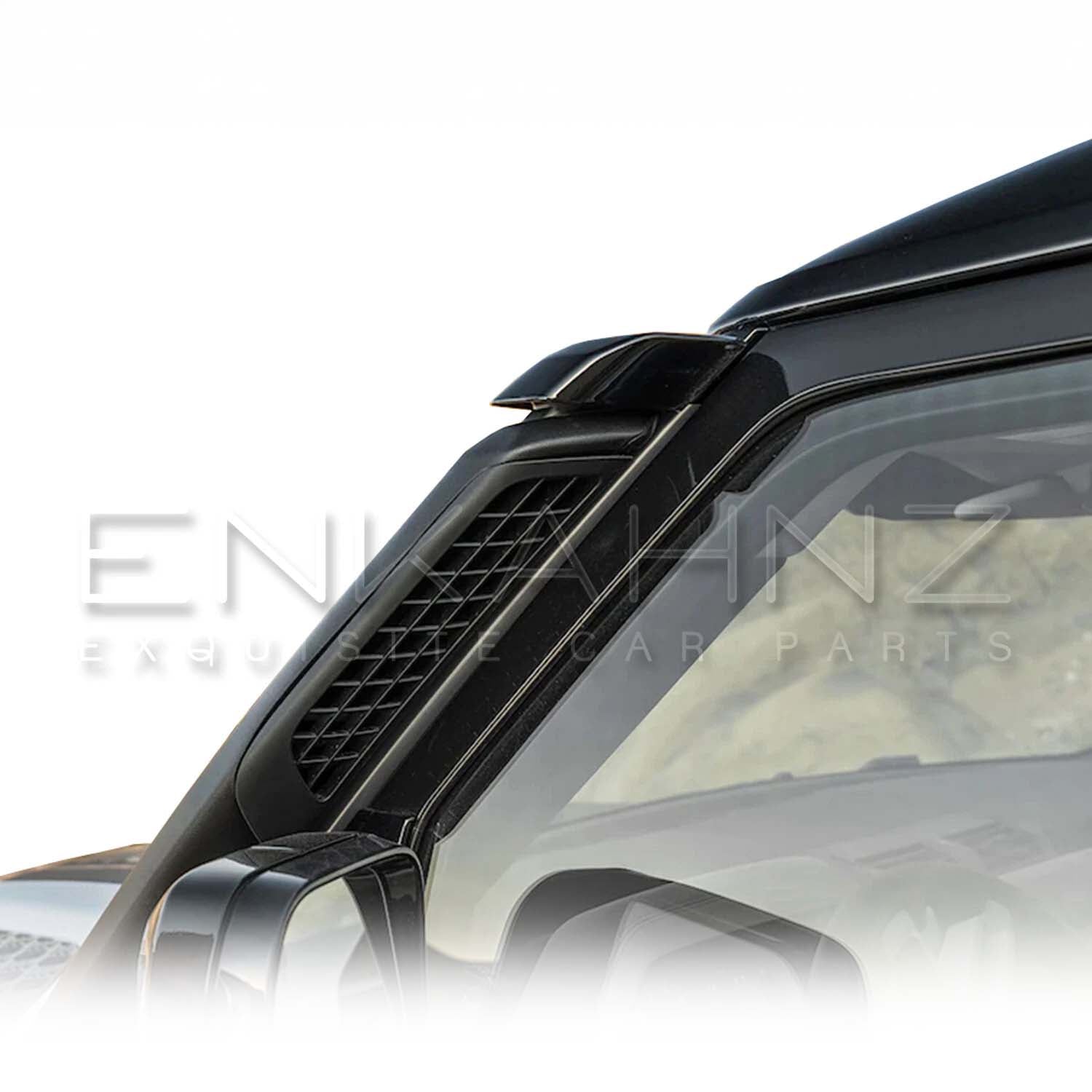 GLOSS BLACK RAISED AIR INTAKE SNORKEL FITS DEFENDER L663 90 / 110 2020+