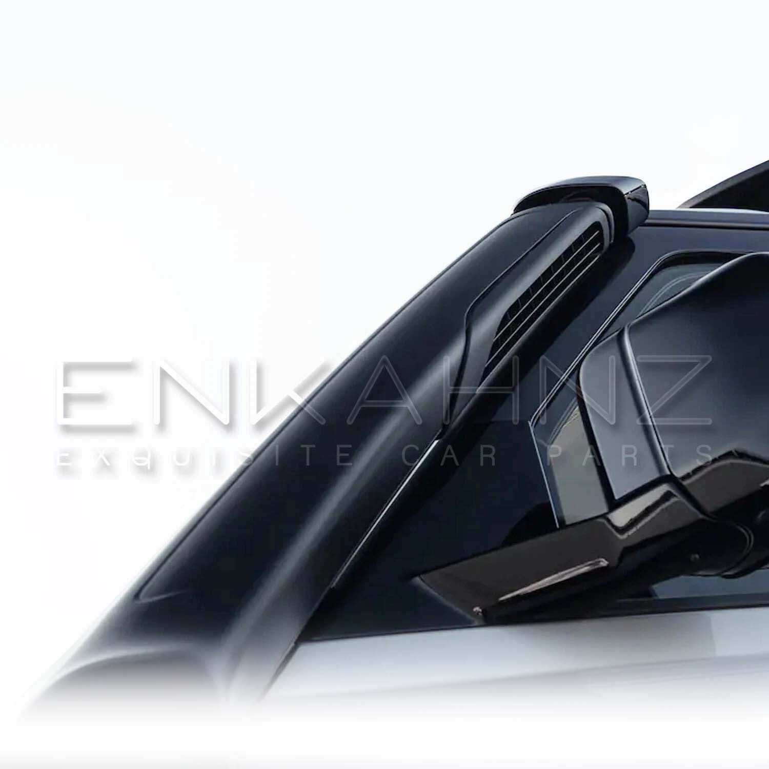 GLOSS BLACK RAISED AIR INTAKE SNORKEL FITS DEFENDER L663 90 / 110 2020+