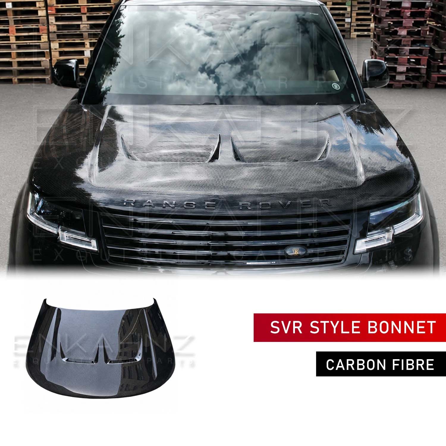 SV STYLE DOUBLE VENT DRY CARBON FIBRE BONNET FITS RANGE ROVER L460 2022+