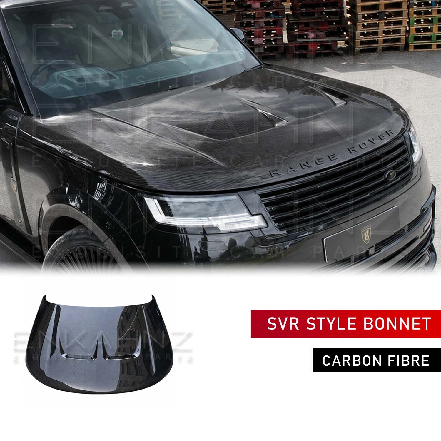 SV STYLE DOUBLE VENT DRY CARBON FIBRE BONNET FITS RANGE ROVER L460 2022+