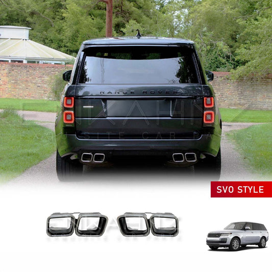 SVO STYLE CHROME EXHAUST TIPS FOR RANGE ROVER VOGUE L405 2018-2022