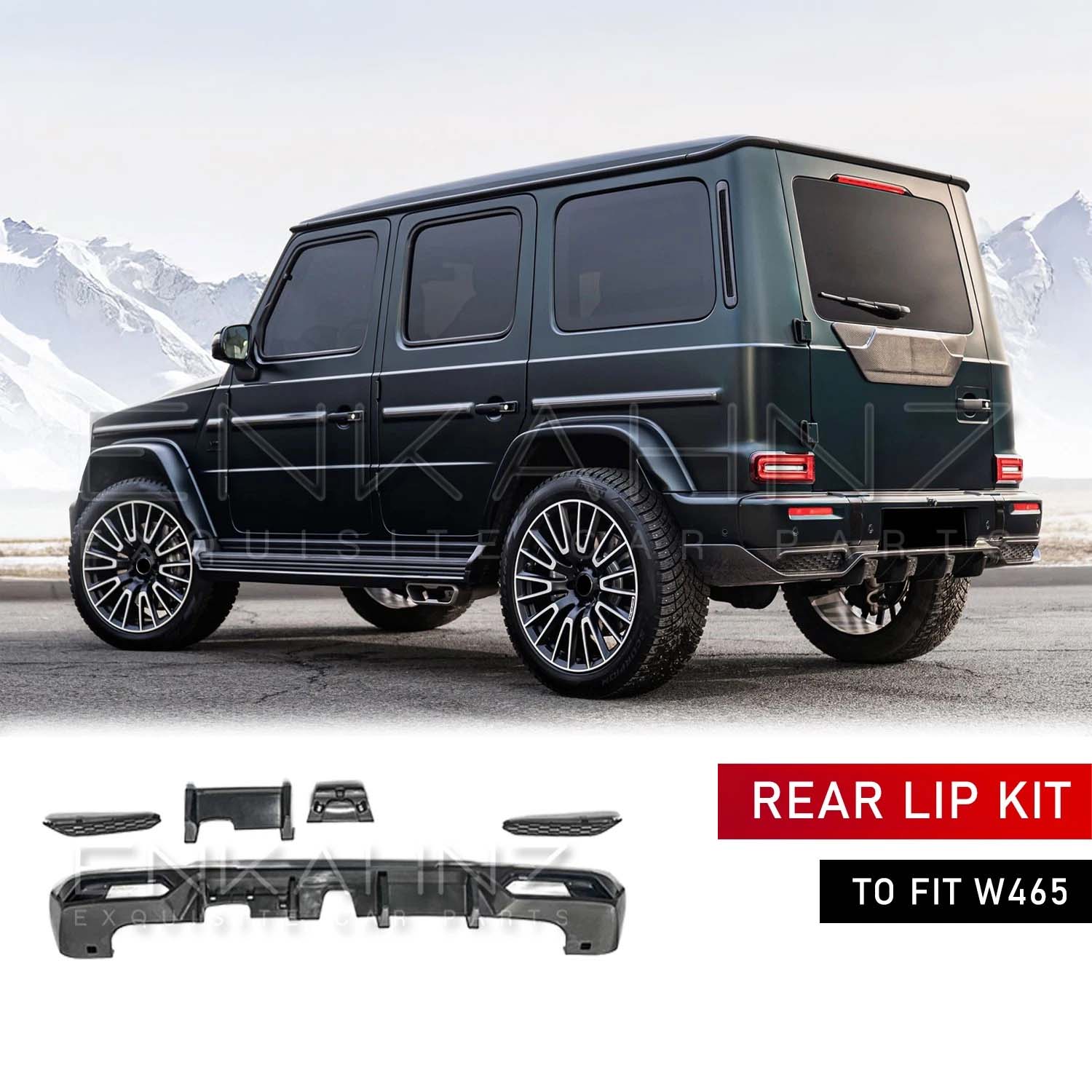 TC STYLE REAR DIFFUSER LIP KIT FITS MERCEDES G-WAGON W465 2025+