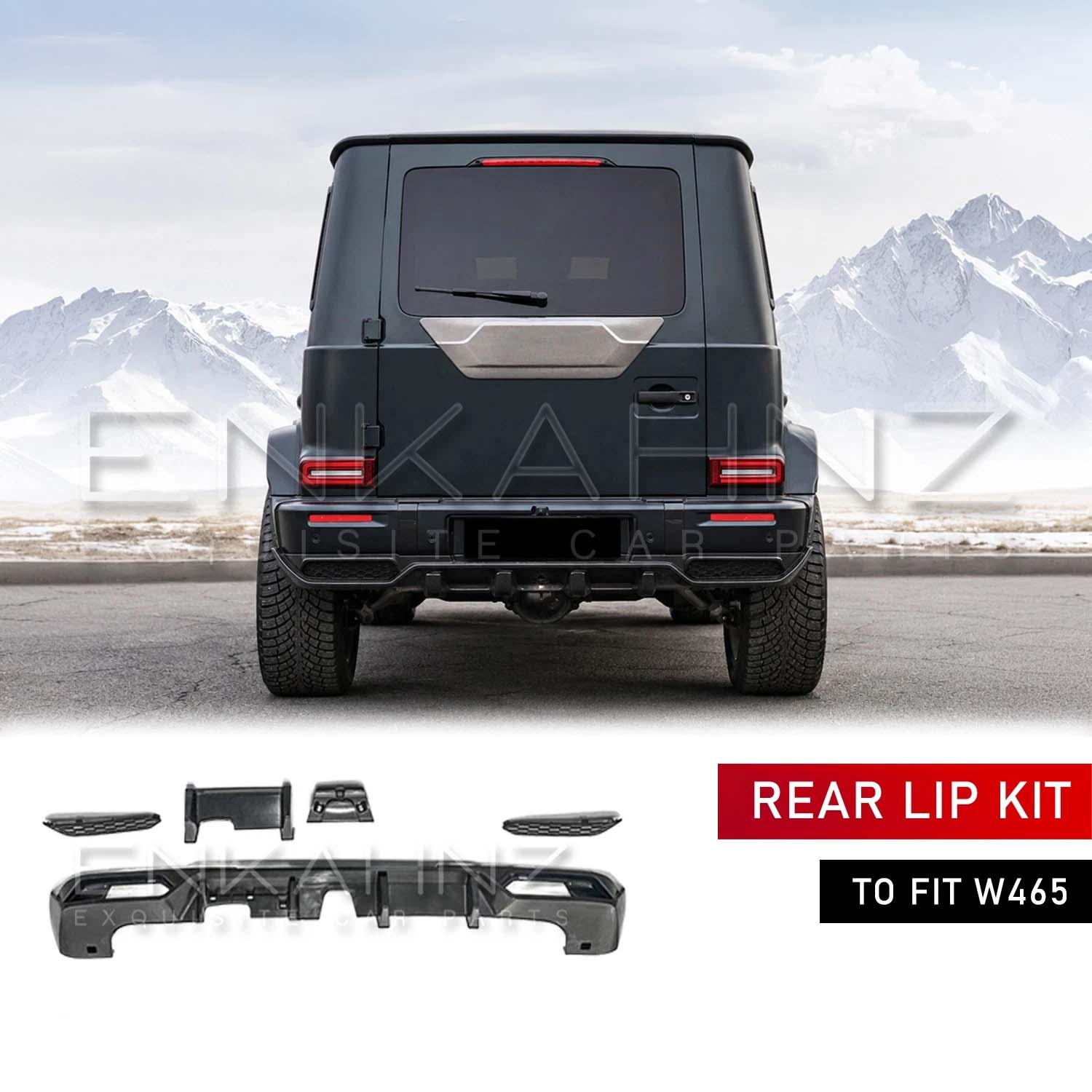 TC STYLE REAR DIFFUSER LIP KIT FITS MERCEDES G-WAGON W465 2025+