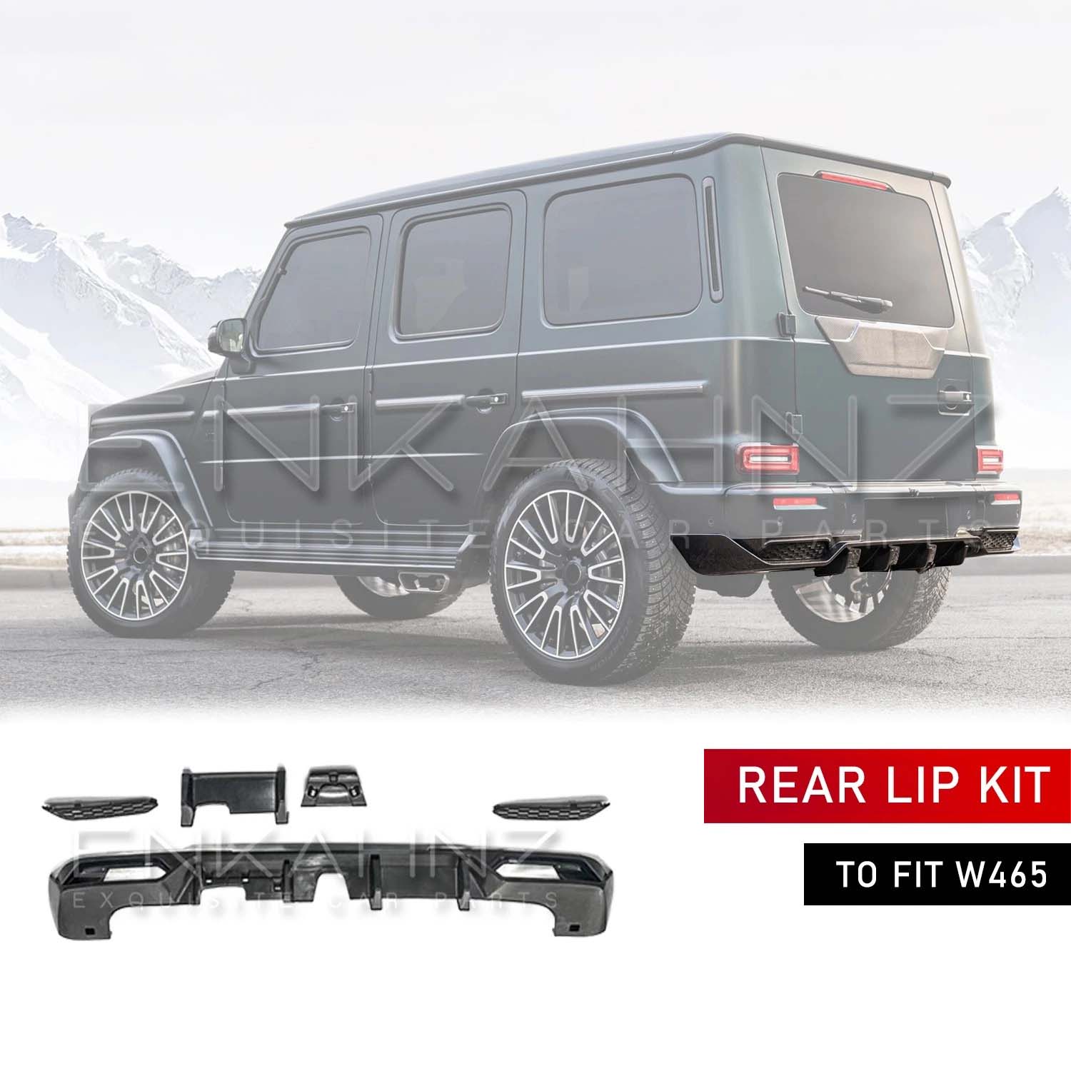 TC STYLE REAR DIFFUSER LIP KIT FITS MERCEDES G-WAGON W465 2025+
