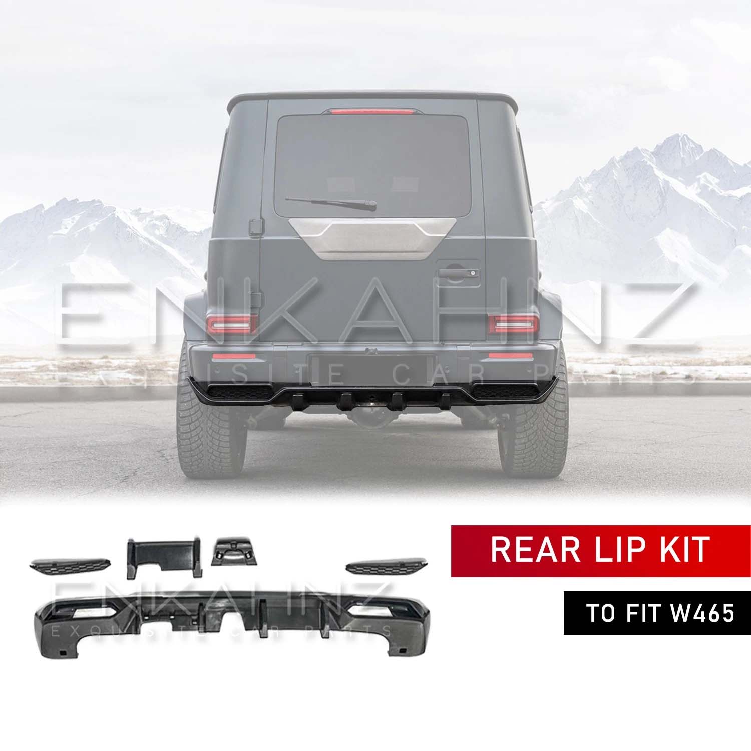 TC STYLE REAR DIFFUSER LIP KIT FITS MERCEDES G-WAGON W465 2025+