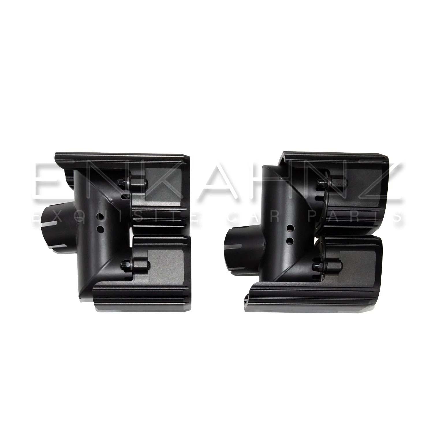 TQ STYLE MATTE BLACK QUAD EXHAUST TIPS FITS DEFENDER 90/110 L663 2020+