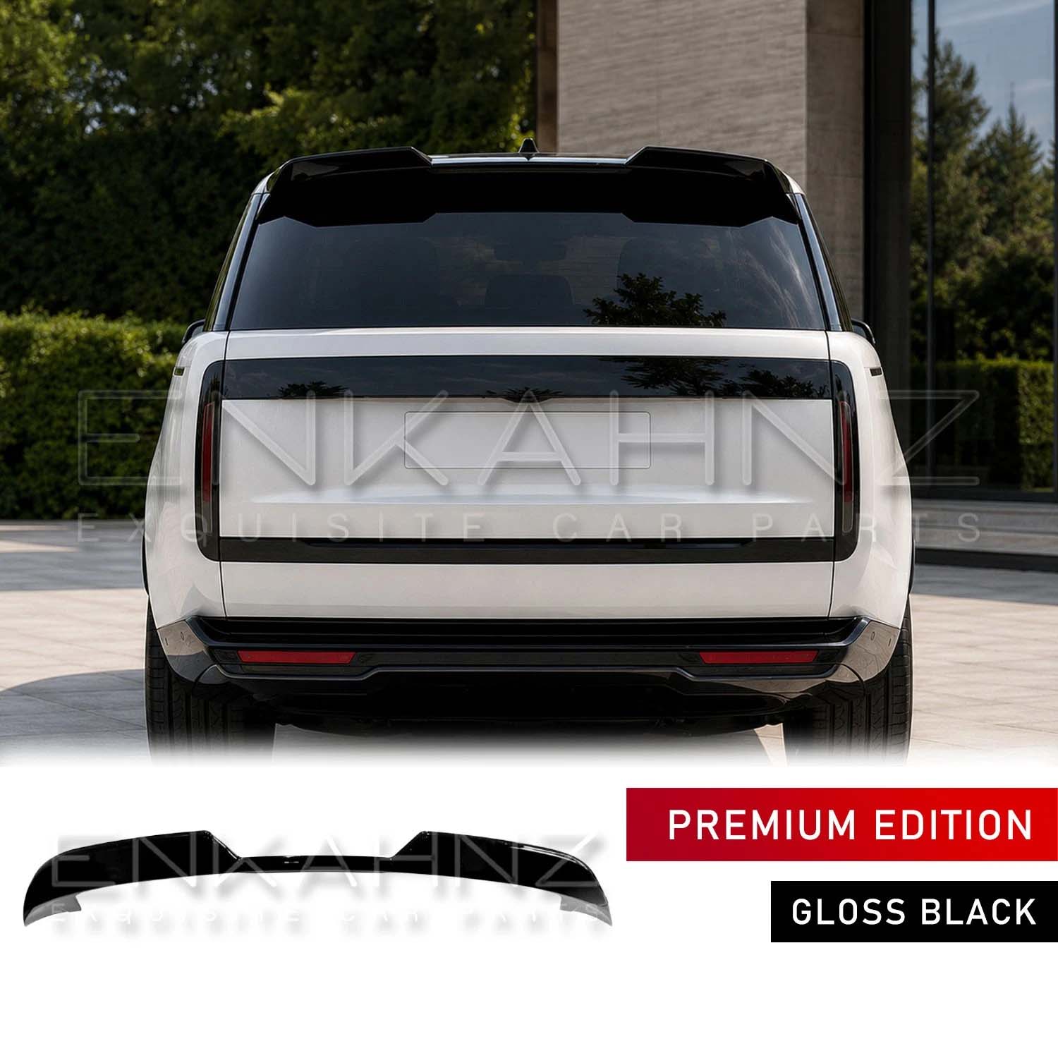 WING STYLE GLOSS BLACK REAR ROOF SPOILER FITS RANGE ROVER L460 2022+
