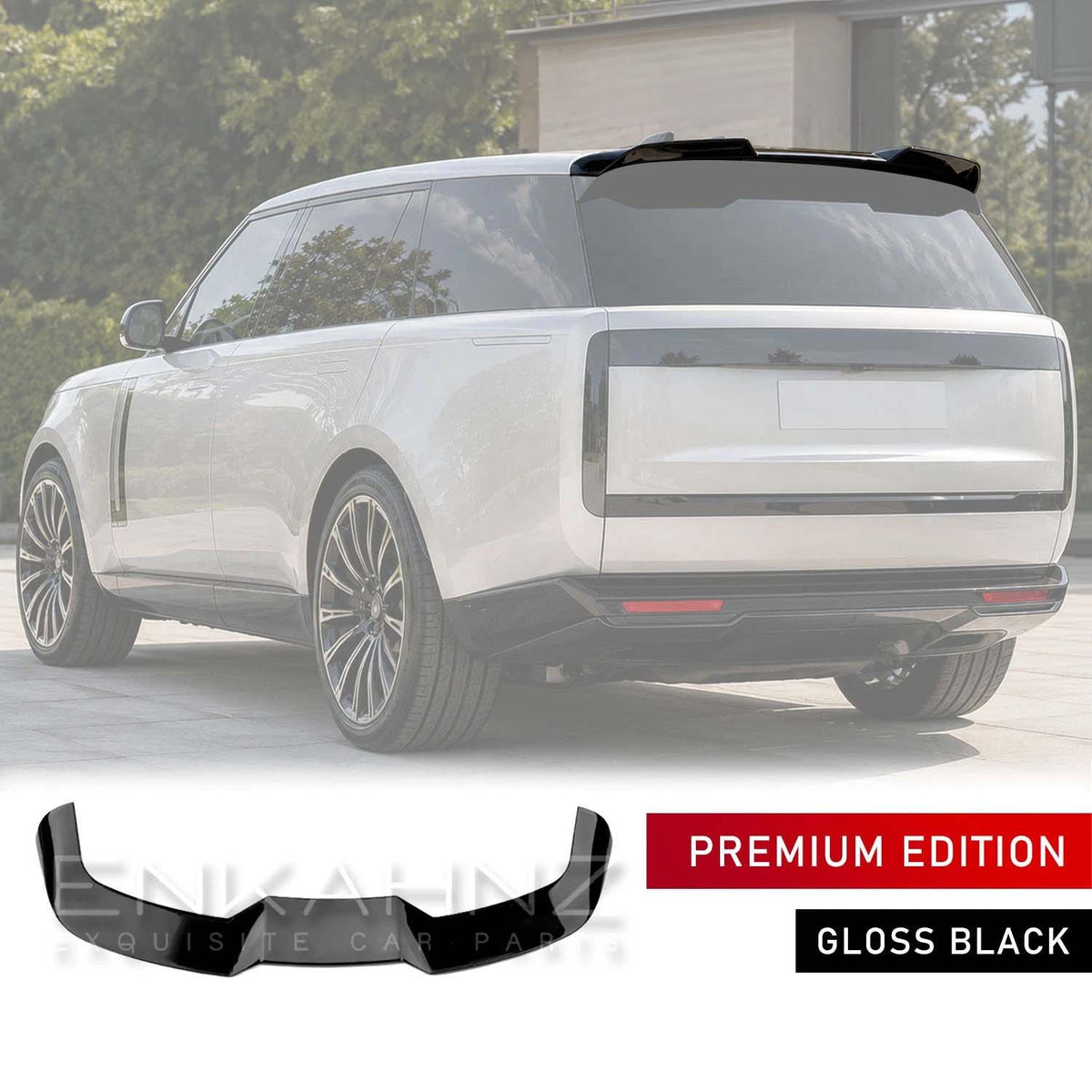 WING STYLE GLOSS BLACK REAR ROOF SPOILER FITS RANGE ROVER L460 2022+